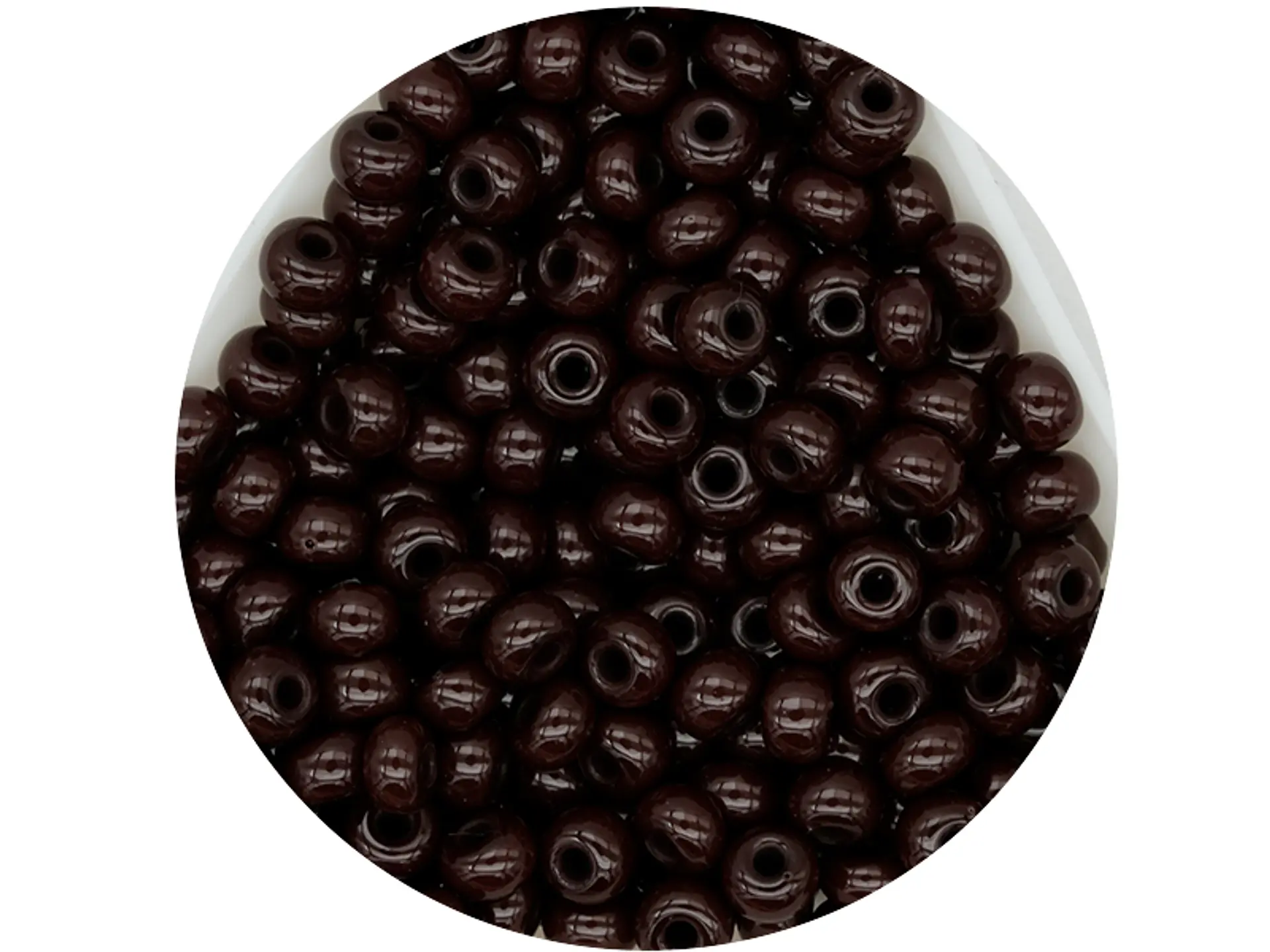 CHAQUIRA CHECA 6/0 (4MM) CAFE X 20 GRAMOS (296 UND APROX) 1