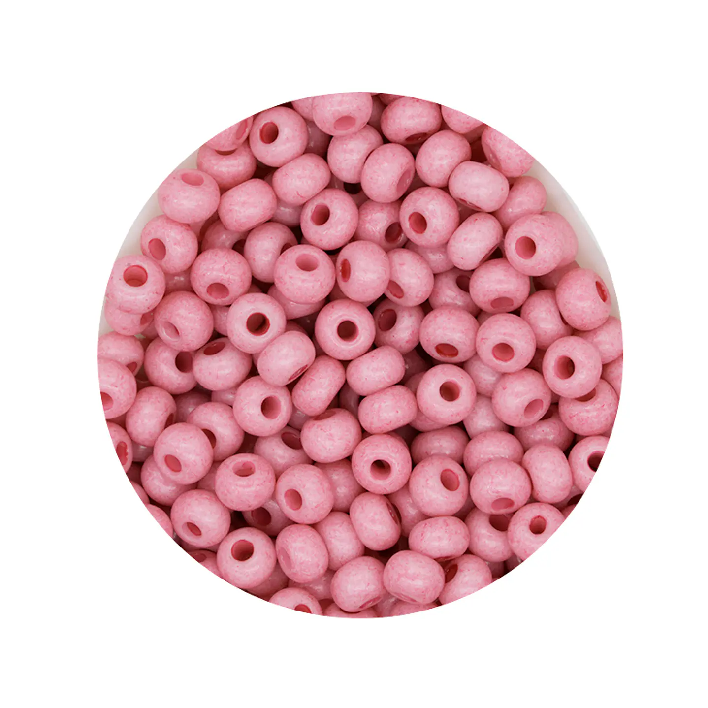 CHAQUIRA CHECA 6/0 (4MM) ROSADO CLARO (FUERTE) X 20 GRAMOS (296 UND APROX) 1