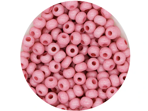 CHAQUIRA CHECA 6/0 (4MM) ROSADO CLARO (FUERTE) X 20 GRAMOS (296 UND APROX)