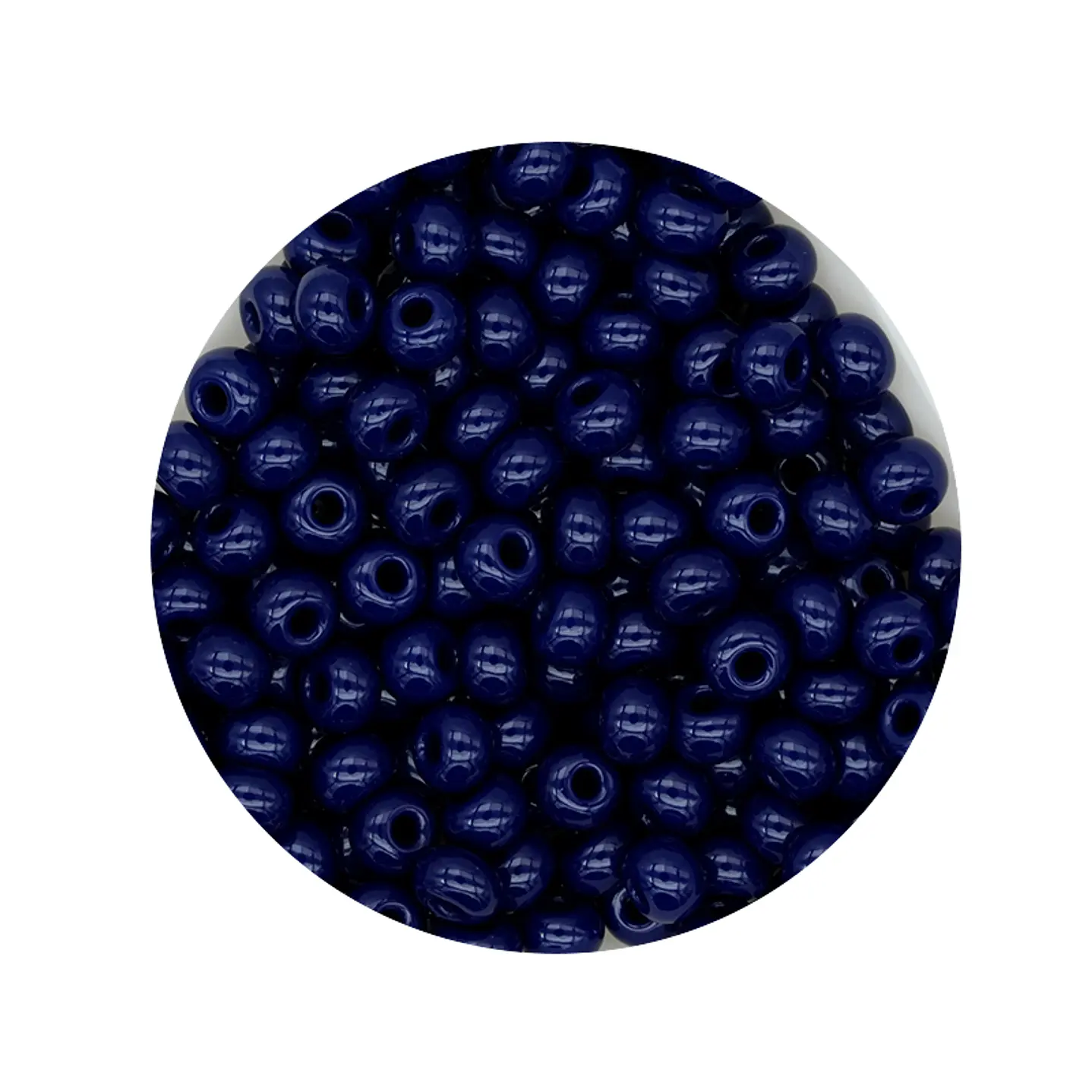 CHAQUIRA CHECA 6/0 (4MM) AZUL OSCURO X 20 GRAMOS (296 UND APROX) 1