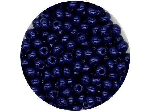 CHAQUIRA CHECA 6/0 (4MM) AZUL OSCURO X 20 GRAMOS (296 UND APROX)