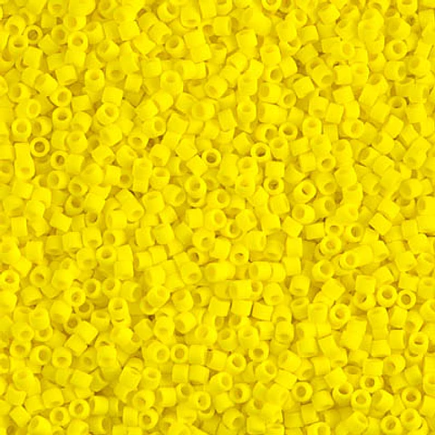 MIYUKI DELICA 11/0 MATE OPACO AMARILLO DB0751 POR 10 GRAMOS 