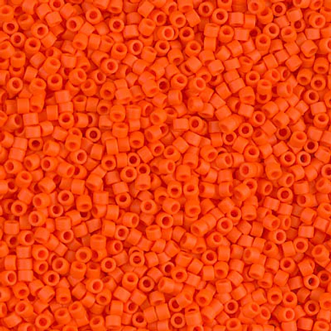 MIYUKI DELICA 11/0 MATE OPACO NARANJA DB0752 POR 10 GRAMOS 