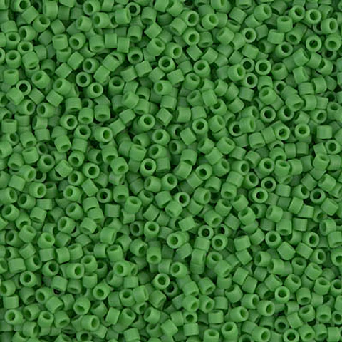 MIYUKI DELICA 11/0 MATE OPACO VERDE DB0754 POR 10 GRAMOS 