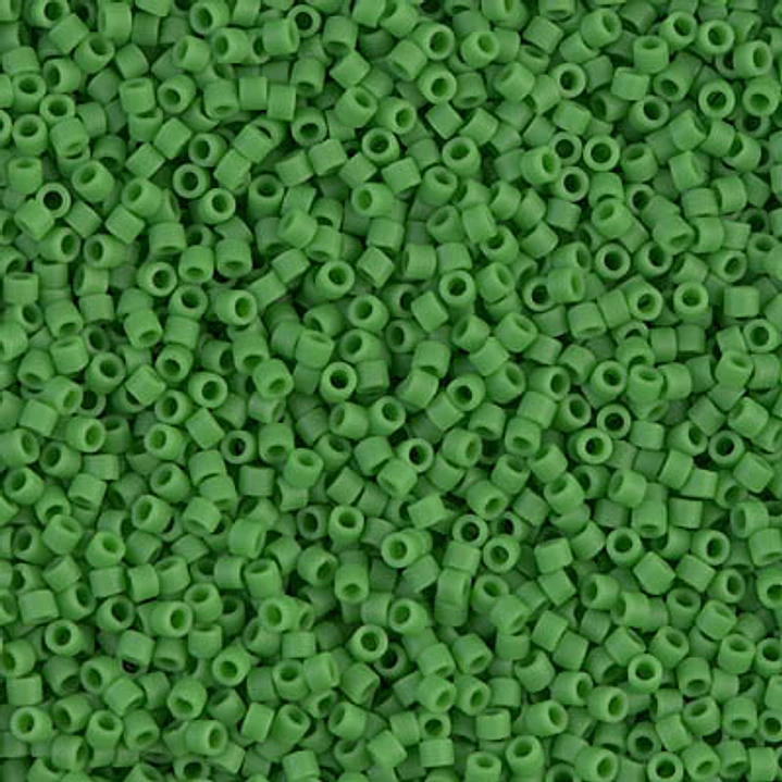 MIYUKI DELICA 11/0 MATE OPACO VERDE DB0754 POR 10 GRAMOS  1