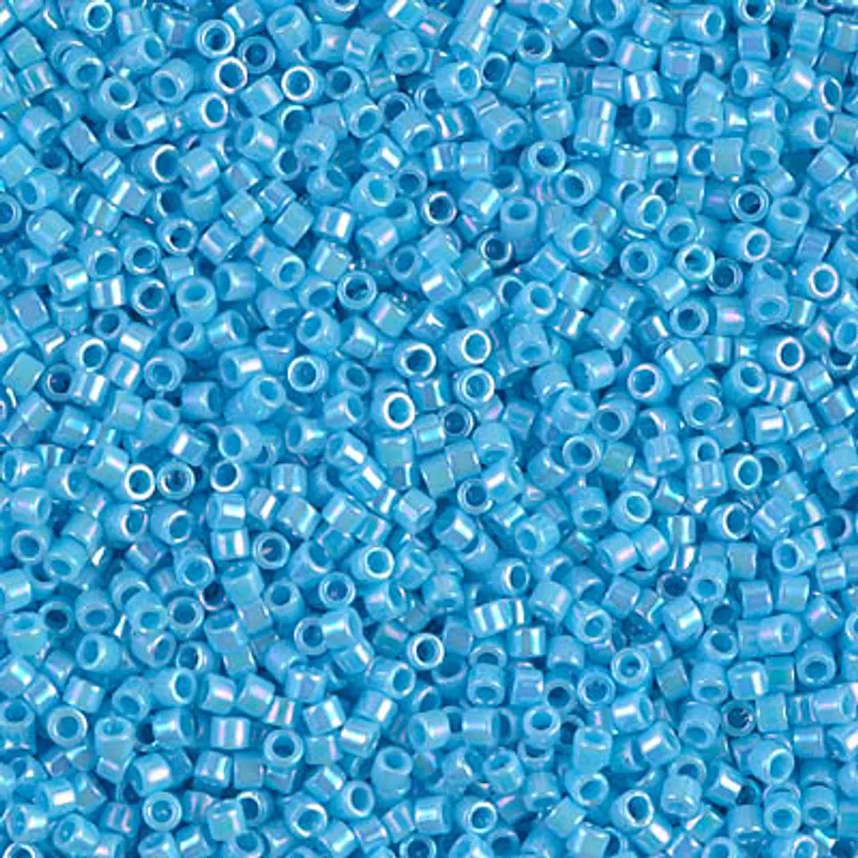 MIYUKI DELICA 11/0 OPACO AZUL TURQUEZA AZUL AB DB0164 X 10 GRAMOS  1