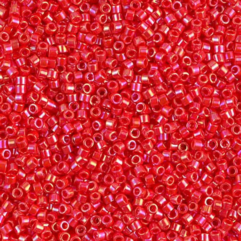 MIYUKI DELICA 11/0 OPACO VERMILLION ROJO AB DB0159 X 10 GRAMOS  1
