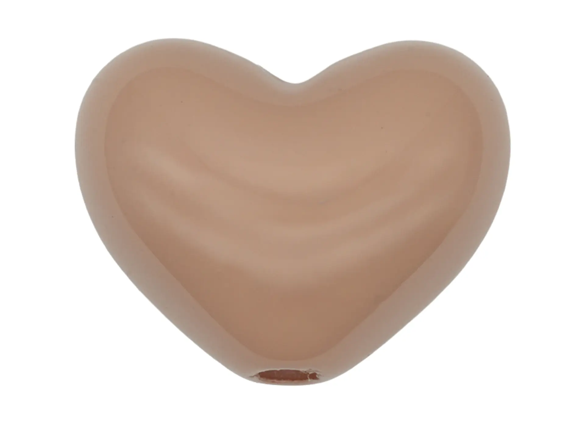 ACRILICO CORAZON PASADOR NUDE 17MM 1
