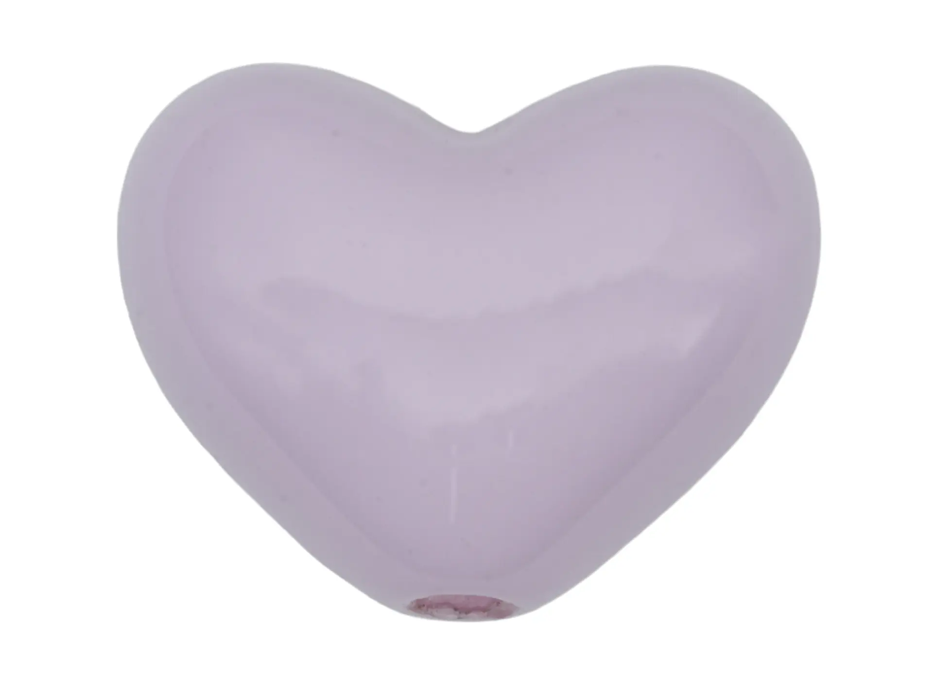 ACRILICO CORAZON PASADOR MORADO PASTEL 17MM 1