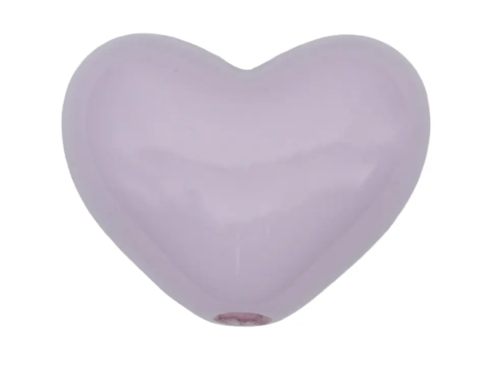 ACRILICO CORAZON PASADOR MORADO PASTEL 17MM 1