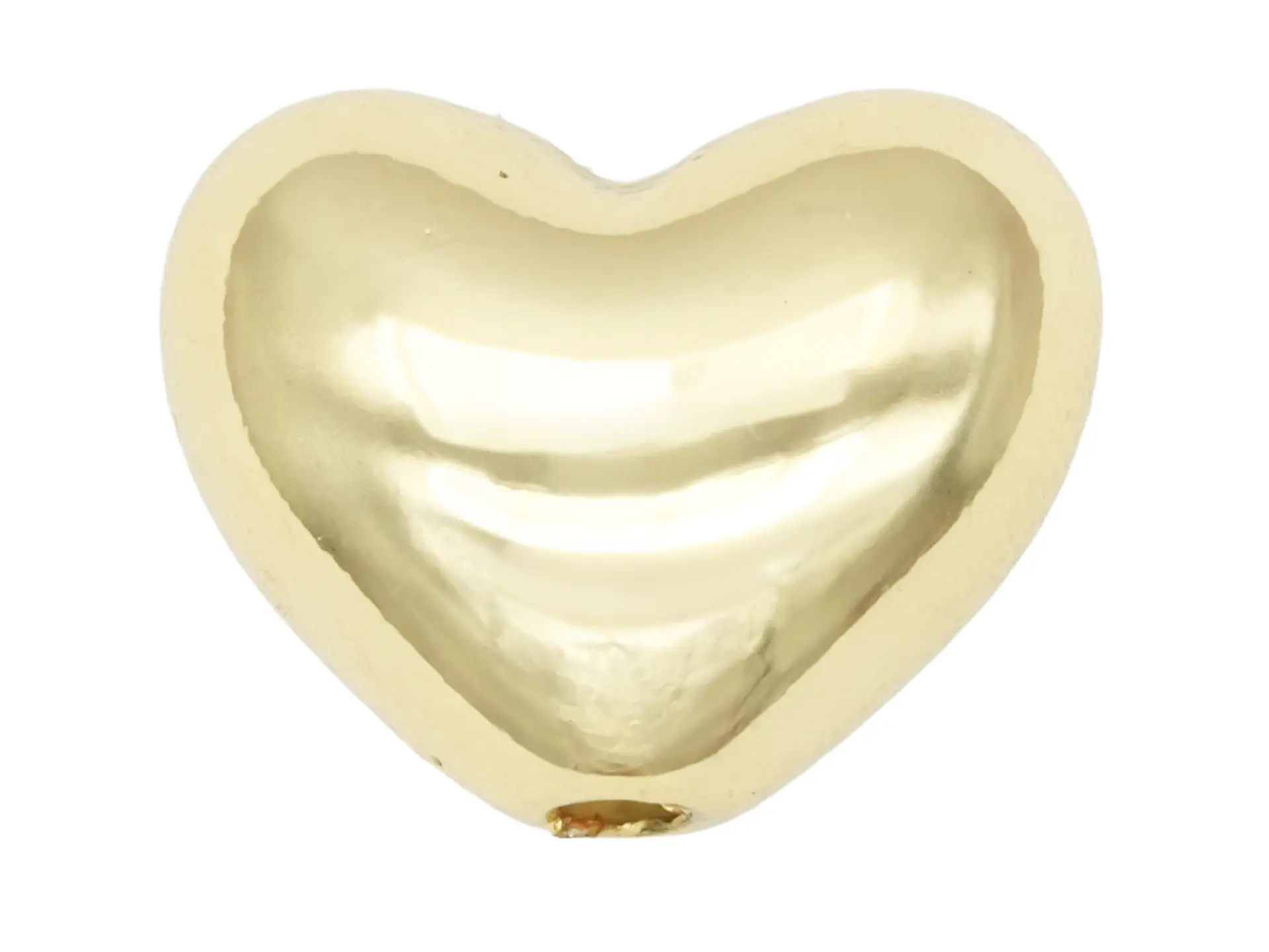 ACRILICO CORAZON PASADOR DORADO METALIZADO 17MM 1