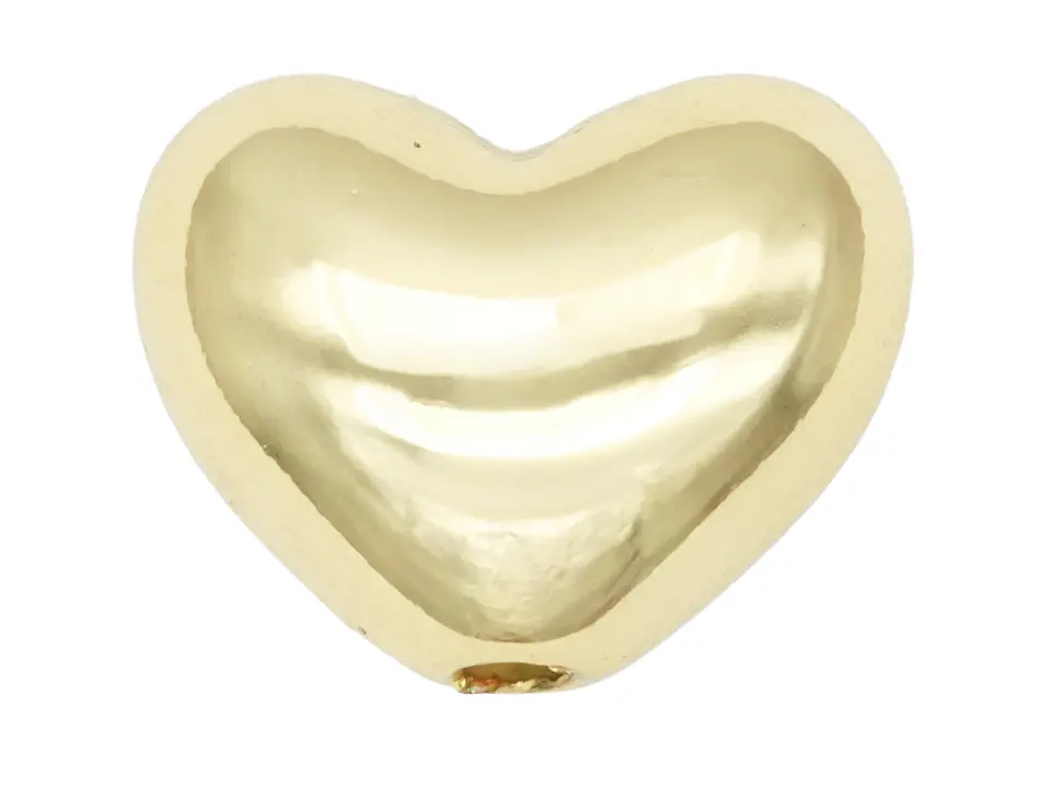 ACRILICO CORAZON PASADOR DORADO METALIZADO 17MM 1