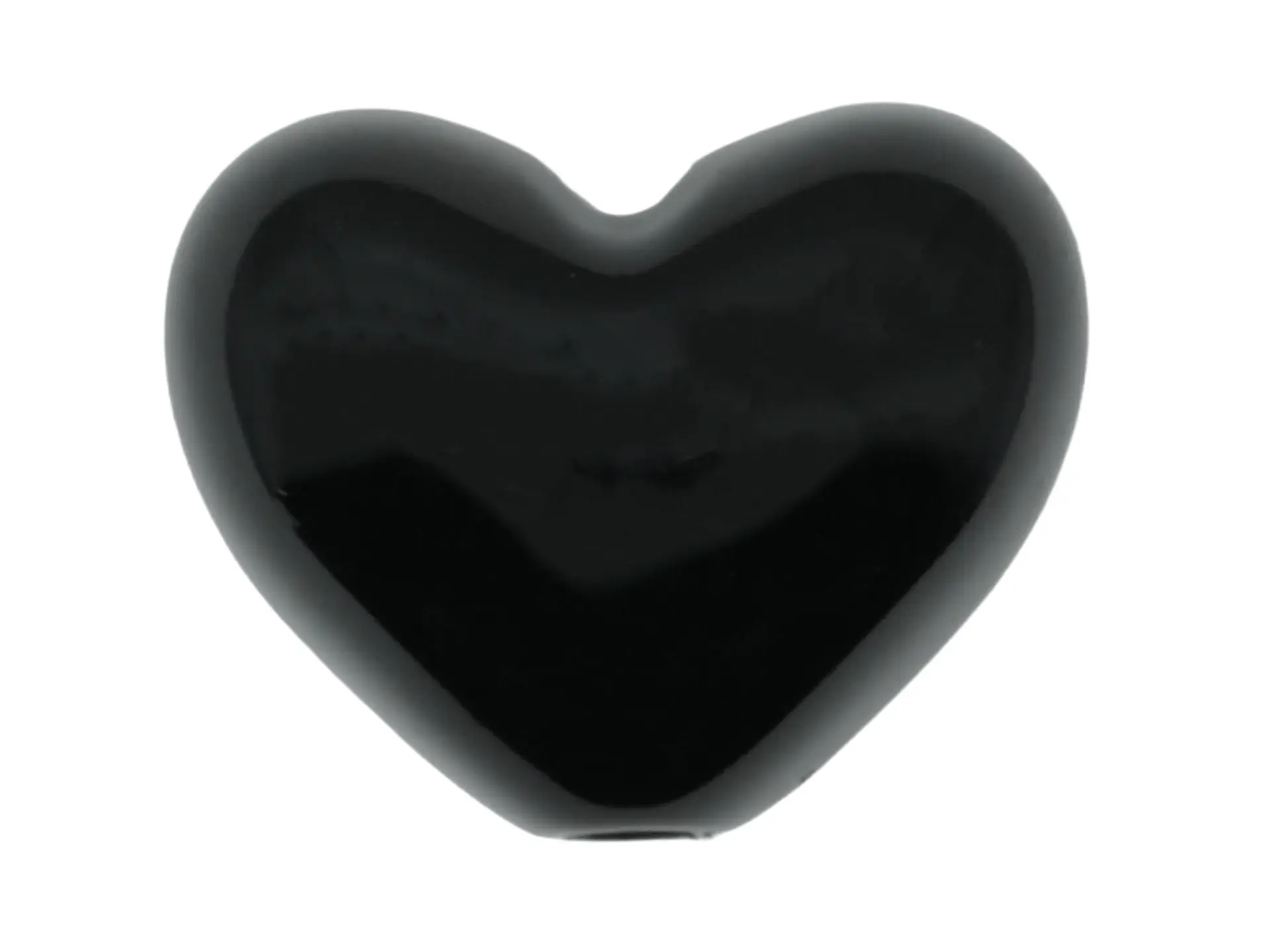 ACRILICO CORAZON PASADOR NEGRO 17MM 1