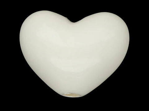 ACRILICO CORAZON PASADOR BEIS CLARO 17MM