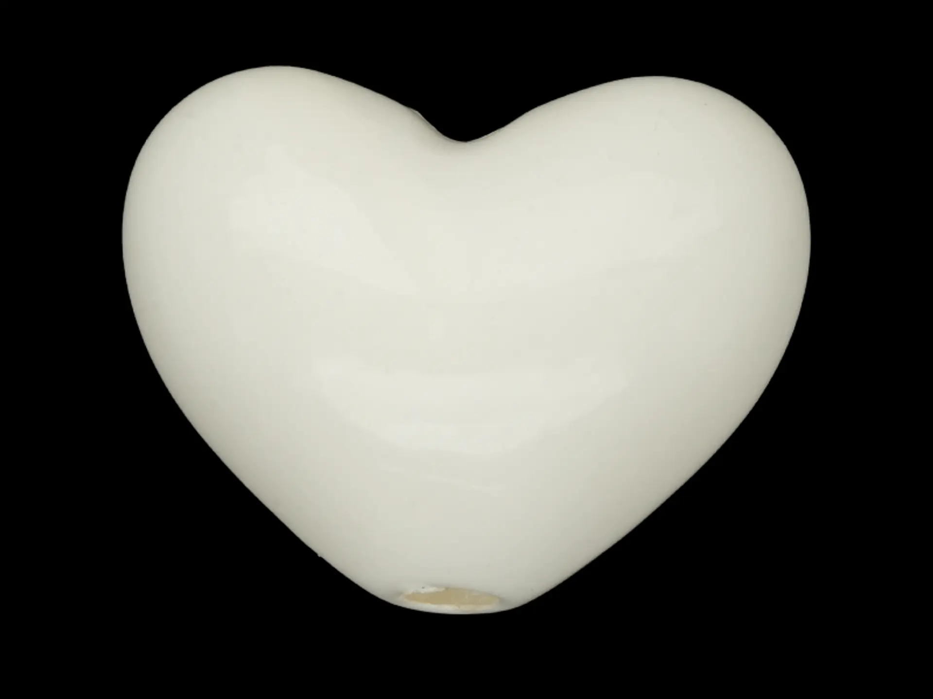 ACRILICO CORAZON PASADOR BEIS CLARO 17MM 1