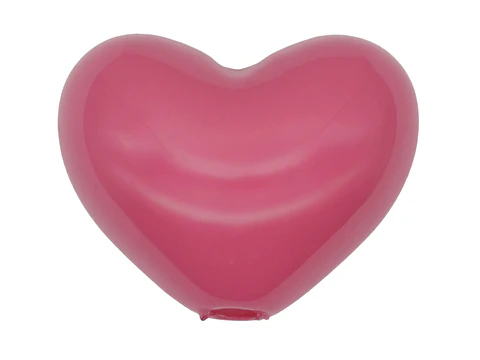 ACRILICO CORAZON PASADOR FUCSIA 17MM