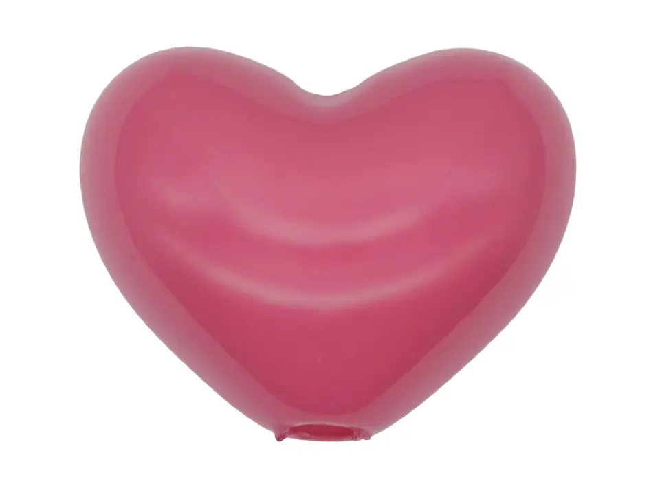 ACRILICO CORAZON PASADOR FUCSIA 17MM 1