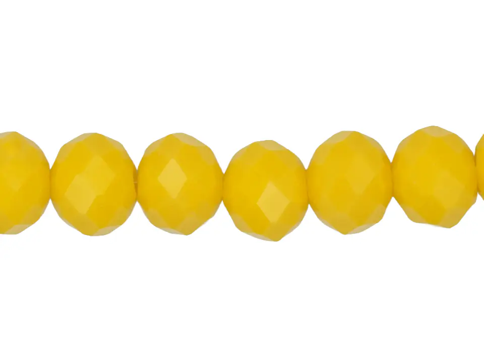 CRISTAL MURANO AMARILLO QUEMADO MATE # 8MM TIRA 64 UNIDADES APROX 1