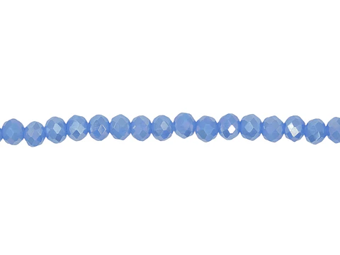 CRISTAL MURANO AZUL ORTENCIA MATE AB # 4MM  TIRA 146 UND APROX
