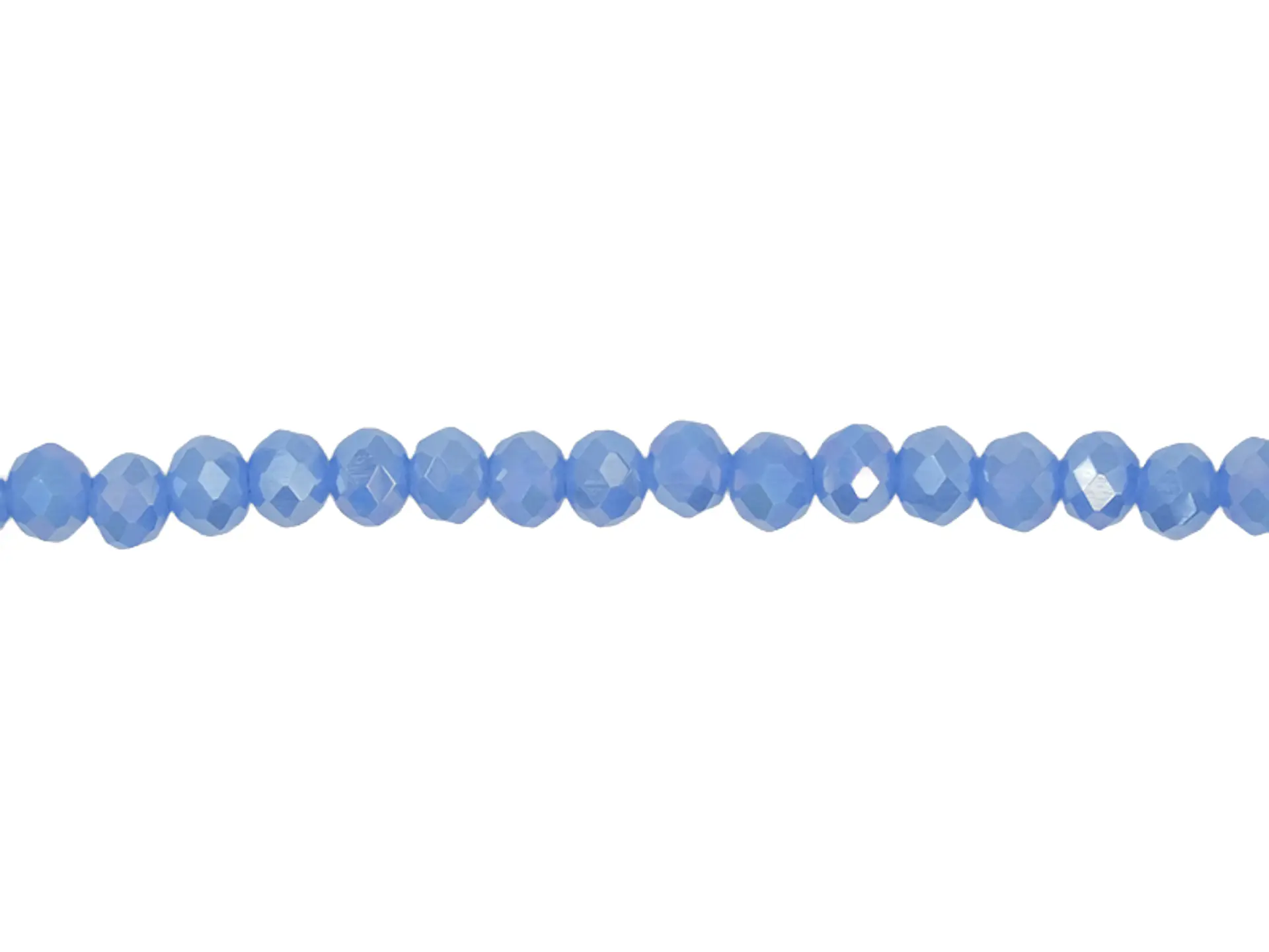 CRISTAL MURANO AZUL ORTENCIA MATE AB # 4MM  TIRA 146 UND APROX 1
