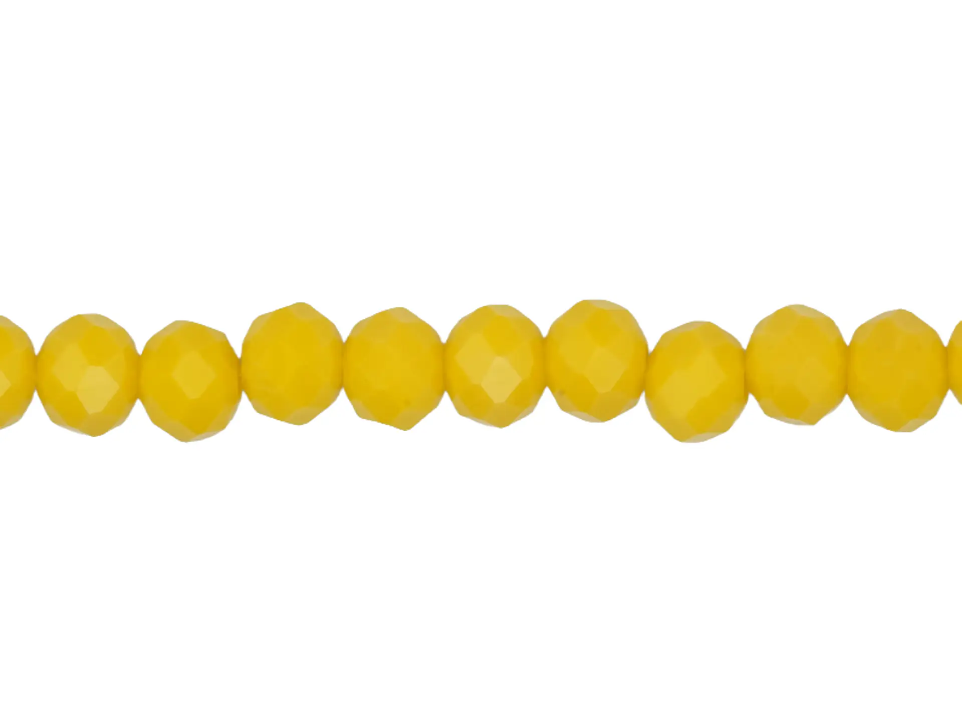CRISTAL MURANO # 6MM AMARILLO MATE QUEMADO X 100 UND APROX  1