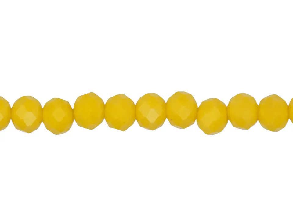 CRISTAL MURANO # 6MM AMARILLO MATE QUEMADO X 100 UND APROX  1