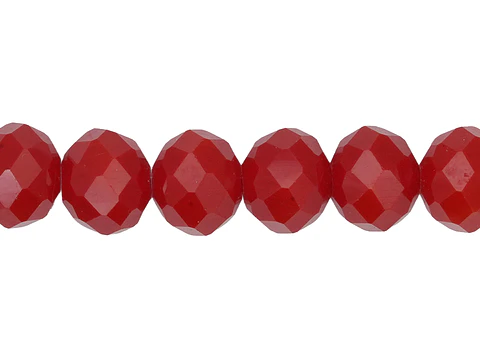 CRISTAL MURANO ROJO MATE FRESA # 8MM