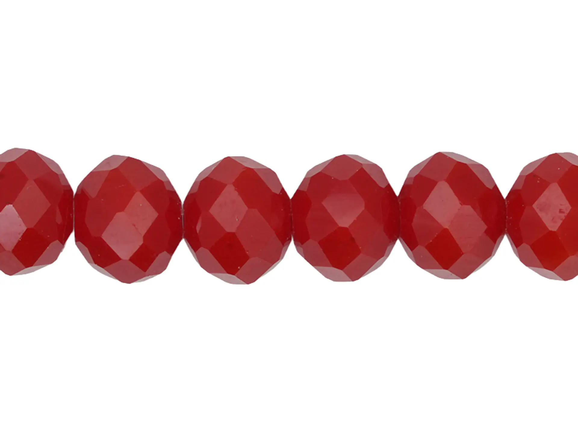 CRISTAL MURANO ROJO MATE FRESA # 8MM 1