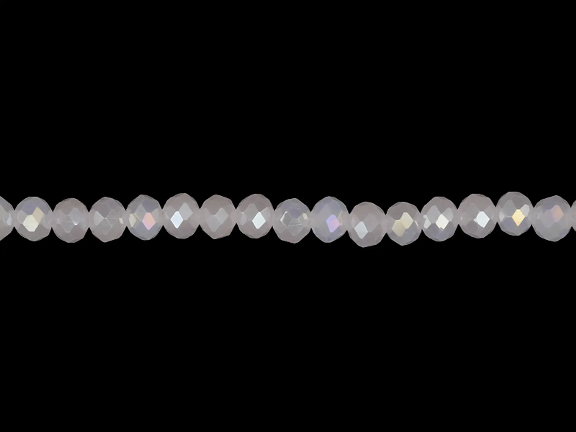CRISTAL MURANO ROSADO MATE AB # 4MM  TIRA 146 UND APROX 1