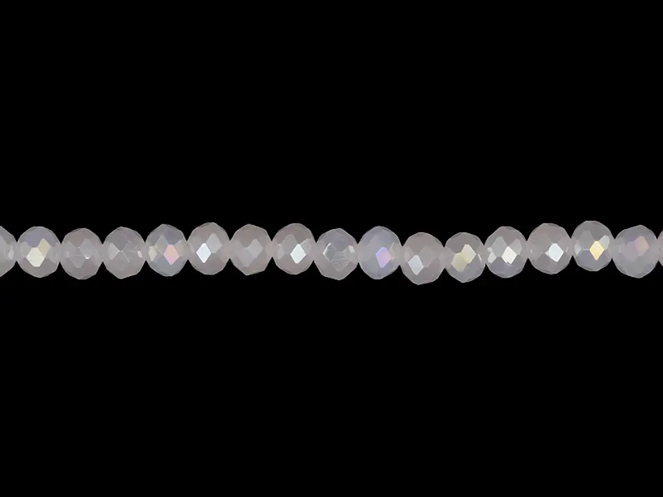 CRISTAL MURANO ROSADO MATE AB # 4MM  TIRA 146 UND APROX 1
