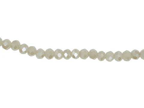 CRISTAL MURANO CHAMPAÑA CLARO MATE AB # 4MM  TIRA 146 UND APROX