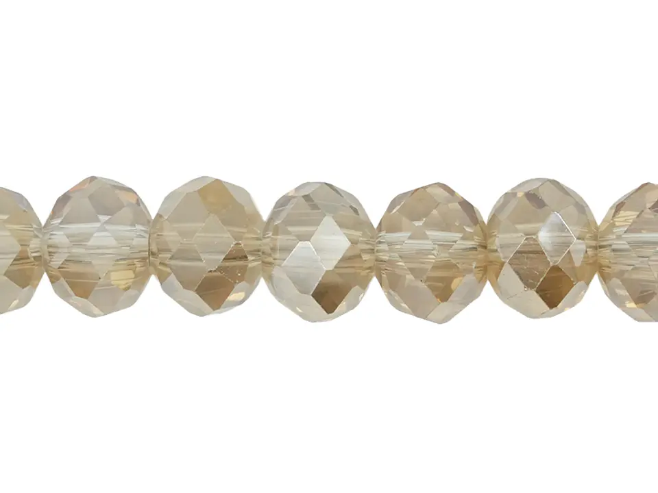 CRISTAL MURANO CHAMPAÑA OPALO AB # 8MM TIRA 64 UNIDADES APROX 1