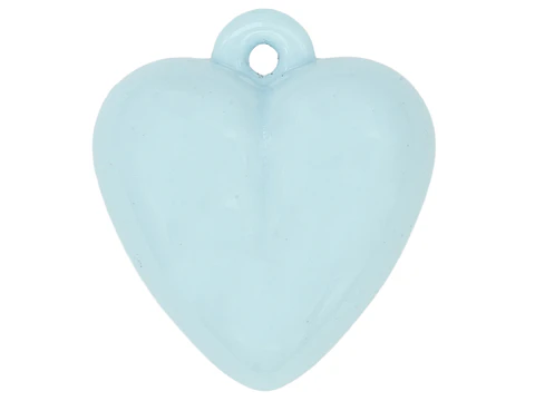 ACRILICO CORAZON DIJE AZUL PASTEL 30MM