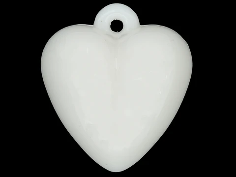 ACRILICO CORAZON DIJE BEIS CLARO 30MM