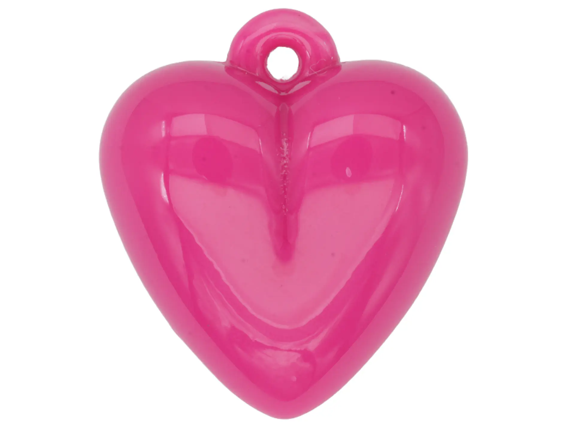 ACRILICO CORAZON DIJE FUCSIA 30MM 1