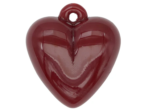 ACRILICO CORAZON DIJE VINOTINTO 30MM