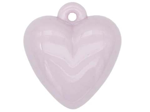 ACRILICO CORAZON DIJE MORADO PASTEL 30MM