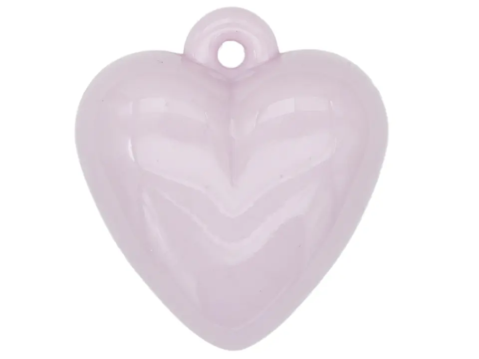 ACRILICO CORAZON DIJE MORADO PASTEL 30MM 1