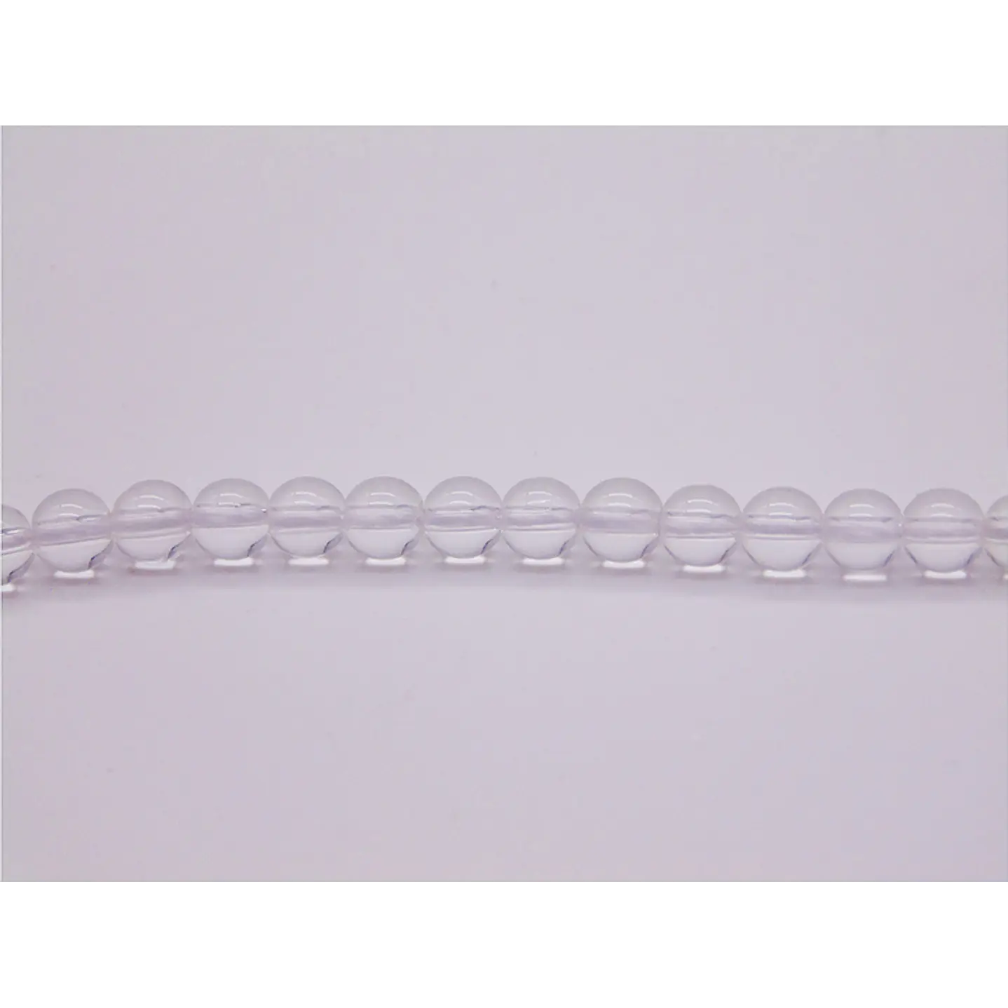 SARTA DE PIEDRA NATURAL LISA  # 4MM CUARZO TRASPARENT X96UND APROX 1