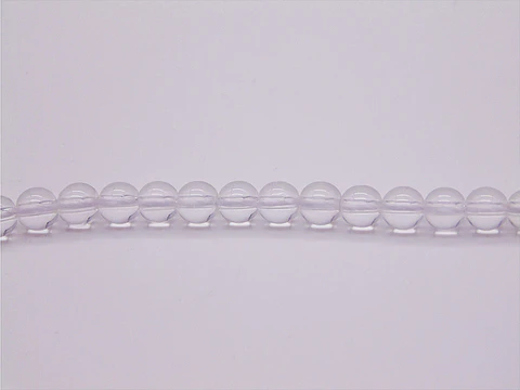 SARTA DE PIEDRA NATURAL LISA  # 4MM CUARZO TRASPARENT X96UND APROX