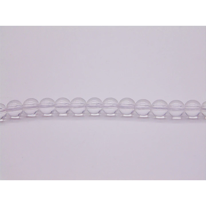 SARTA DE PIEDRA NATURAL LISA  # 4MM CUARZO TRASPARENT X96UND APROX 1