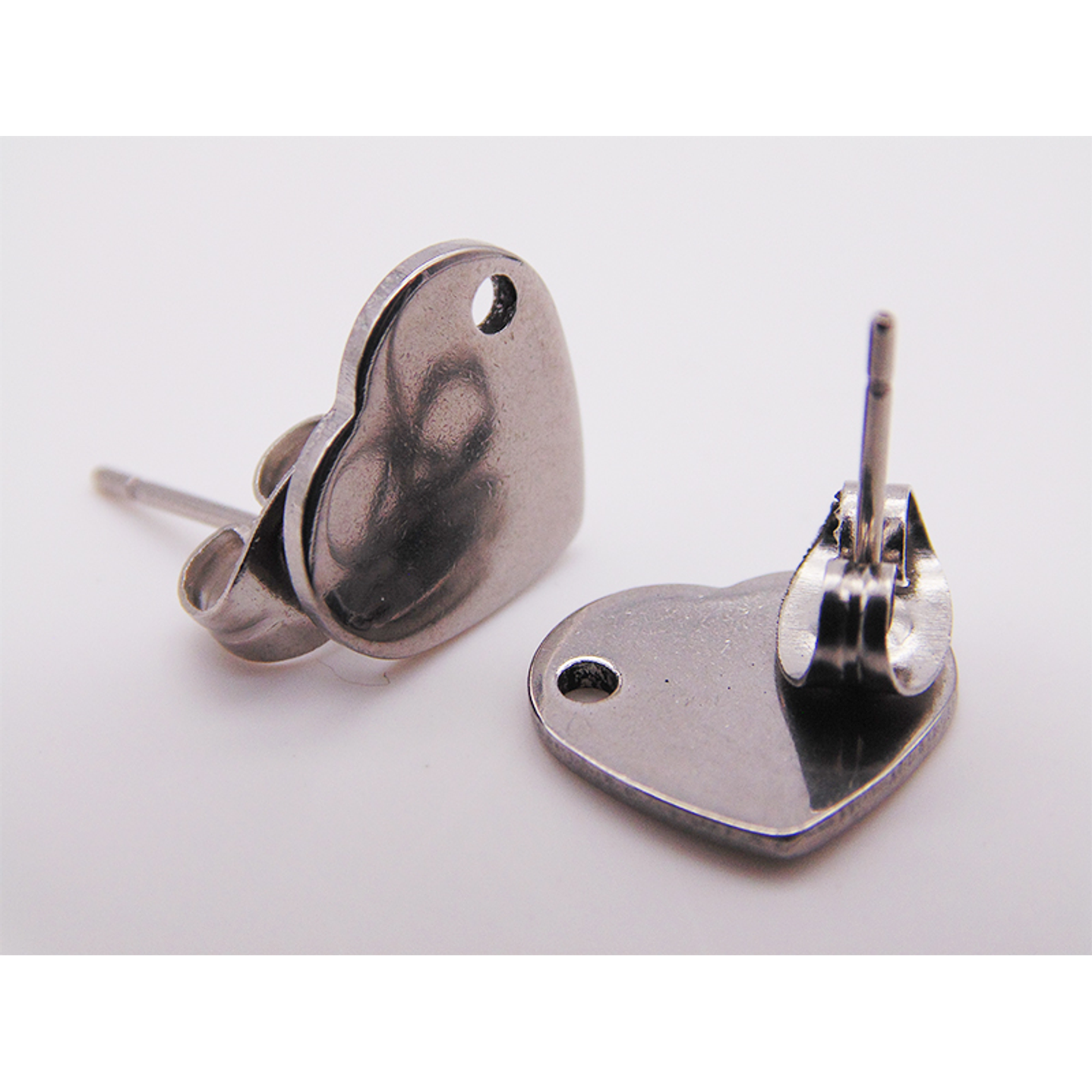 TOPO ACERO 10MM CORAZON X PAR 1