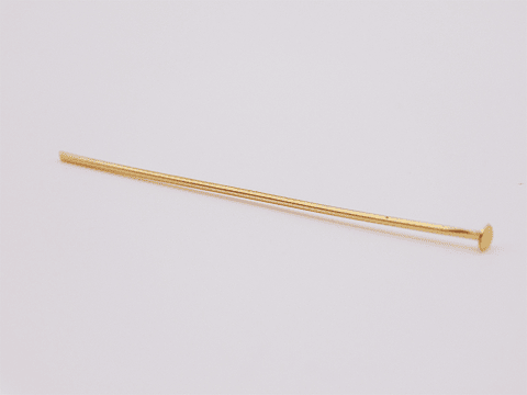 ALFILER ACERO DORADO CABEZA PLANA 0.7*35MM 