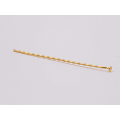 ALFILER ACERO DORADO CABEZA PLANA 0.7*25MM