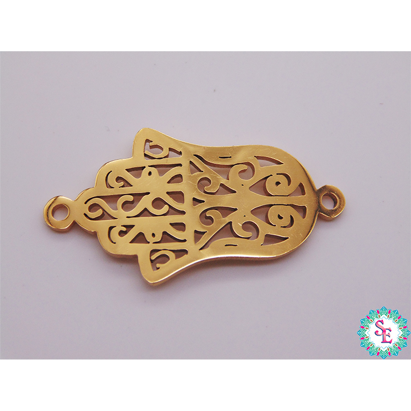 ACERO DOR  TERMINAL MANO HAMSA 26*14MM X UND  1