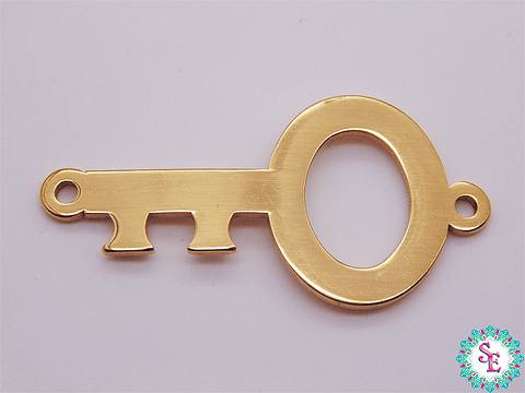 ACERO DORADO TERMINAL PULSERA LLAVE GRANDE  35*15MM 