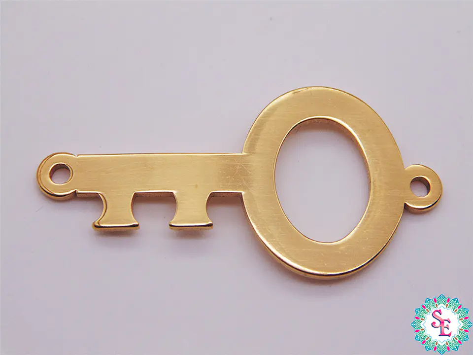 ACERO DORADO TERMINAL PULSERA LLAVE GRANDE  35*15MM  1
