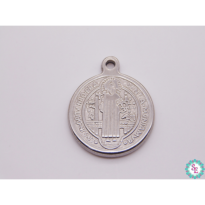 MEDALLA  ACERO SAN BENITO 16MM  1