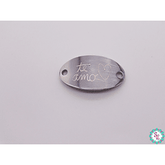  SILVER STEEL PLAQUE I LOVE YOU 22*13