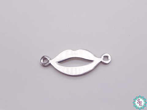 ACERO PLATEADO DIJE PULCERA LABIOS 10*26MM  